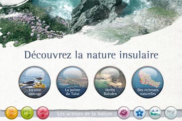 Borne tactile « Découvrez la nature insulaire »